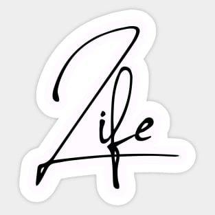 Life logo Sticker